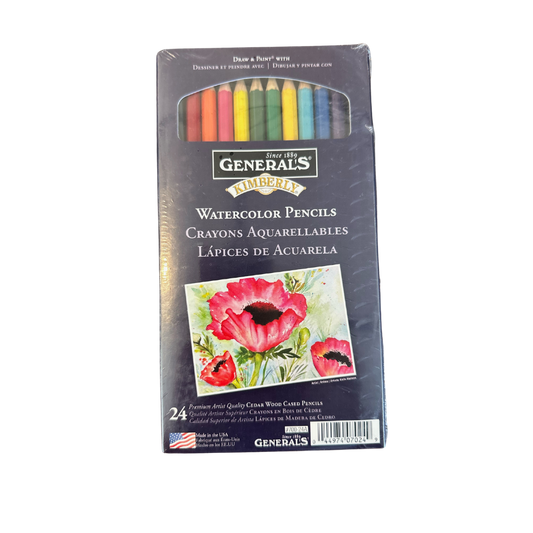 General's Kimberly Watercolor Pencil set of 24