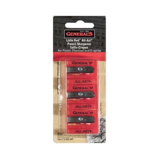 General's Little Red All-Art Pencil Sharpener Pack of 3