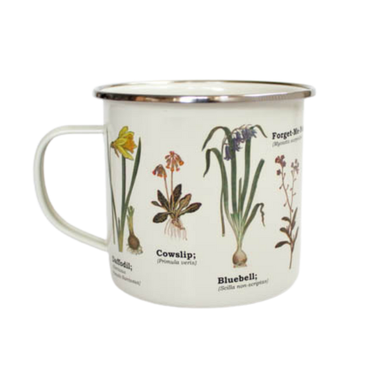 Wild Flowers Enamel Mug