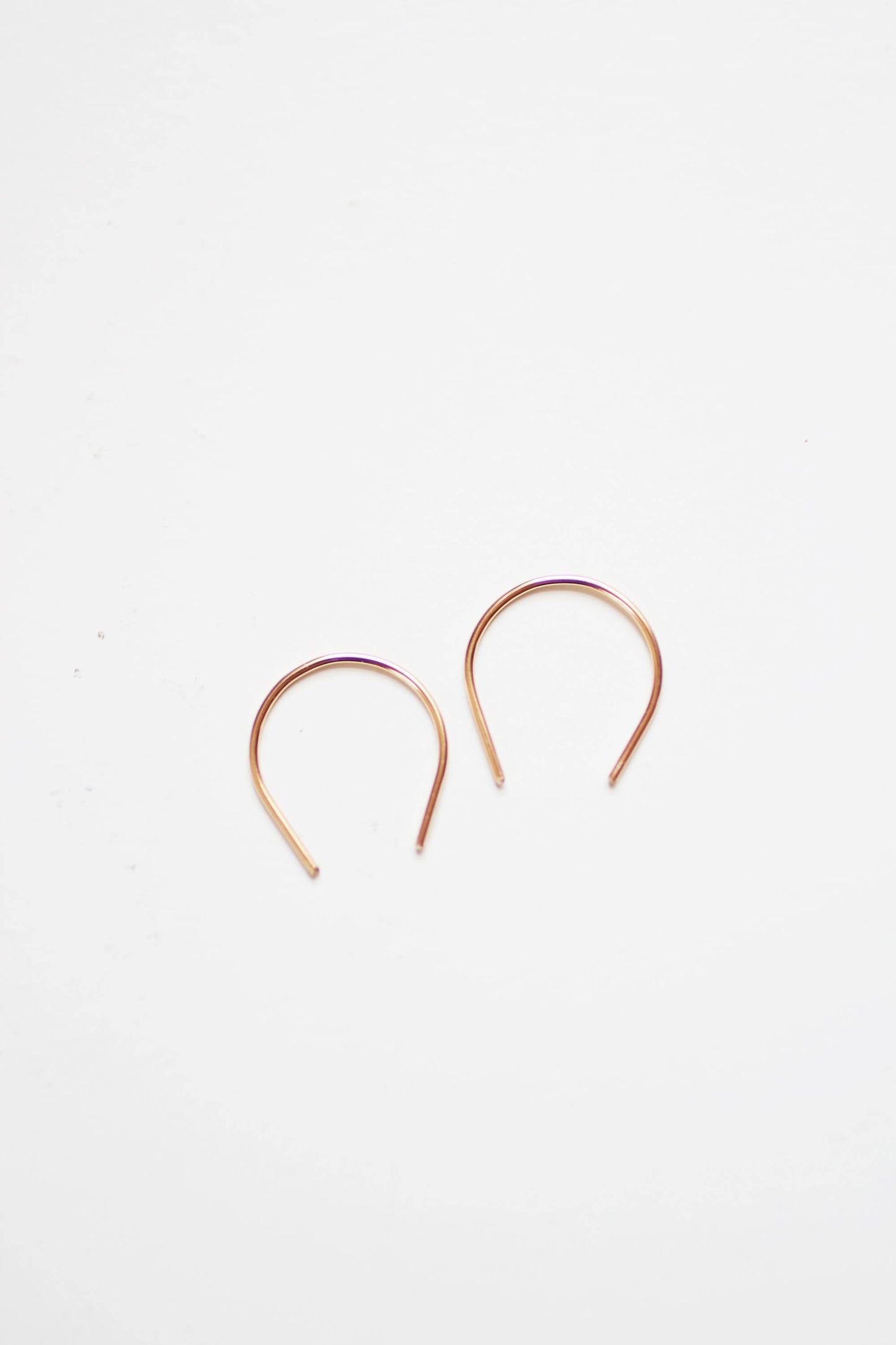 Mini Horseshoe Minimalist Wire Earrings