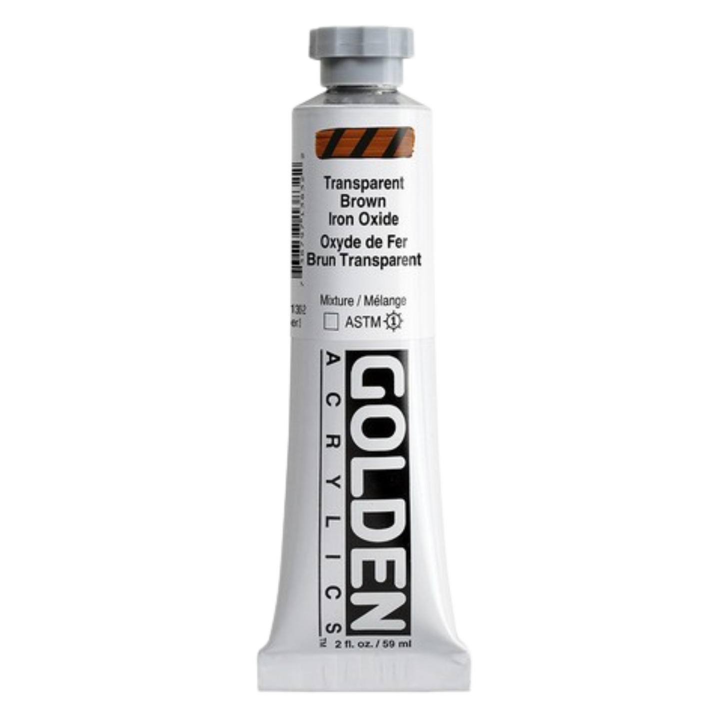 Heavy Body Acrylic 2oz Transparent Brown Iron Oxide