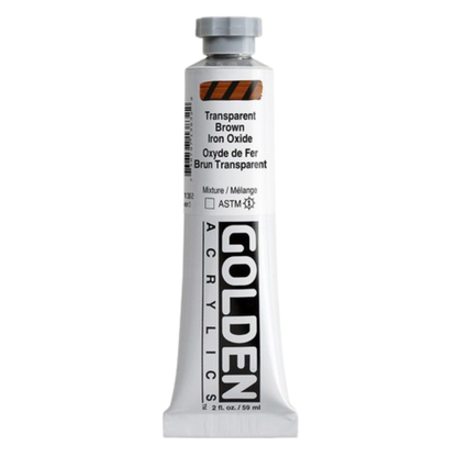 Heavy Body Acrylic 2oz Transparent Brown Iron Oxide
