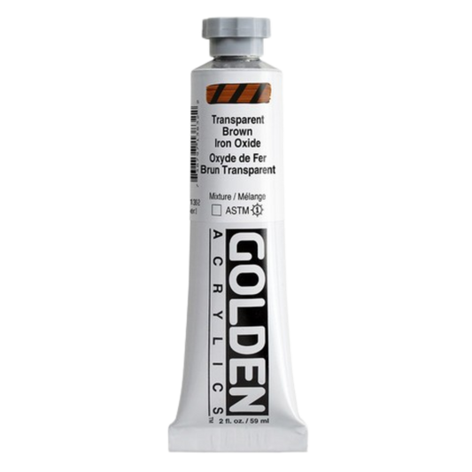 Heavy Body Acrylic 2oz Transparent Brown Iron Oxide