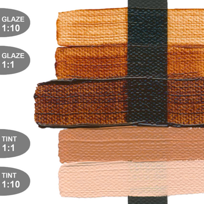 Heavy Body Acrylic 2oz Transparent Brown Iron Oxide