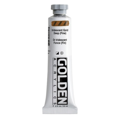 Heavy Body Acrylic 2oz Iridescent Gold Deep (fine)