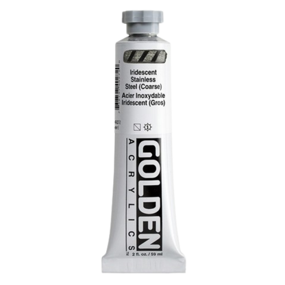 Heavy Body Acrylic 2oz Iridescent Stainless Steal (coarse)