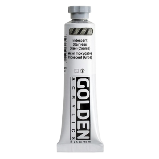Heavy Body Acrylic 2oz Iridescent Stainless Steal (coarse)