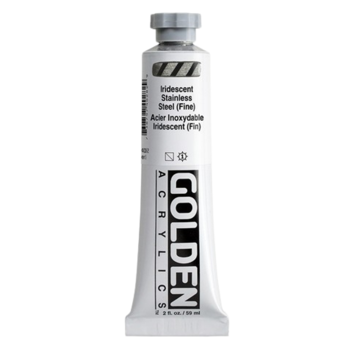 Heavy Body Acrylic 2oz Iridescent Stainless Steal (fine)
