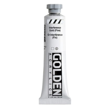 Heavy Body Acrylic 2oz Iridescent Interference Gold (fine)