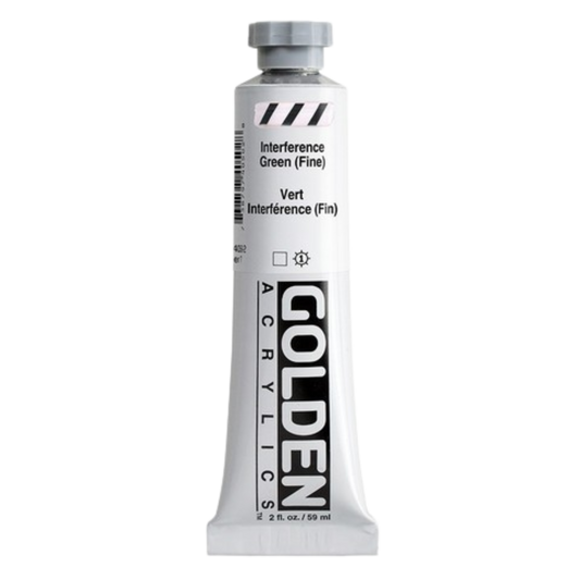 Heavy Body Acrylic 2oz Iridescent Interference Green (fine)