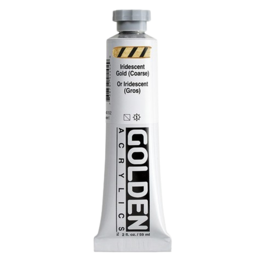 Heavy Body Acrylic 2oz Iridescent Gold (coarse)