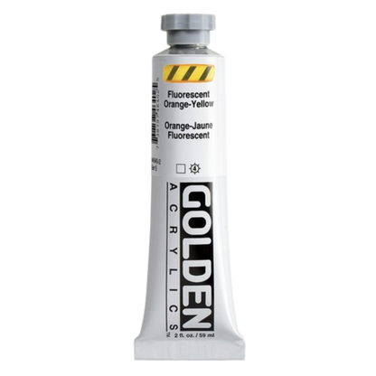 Heavy Body Acrylic 2oz Fluorescent Orange-Yellow