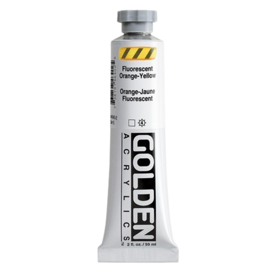 Heavy Body Acrylic 2oz Fluorescent Orange-Yellow