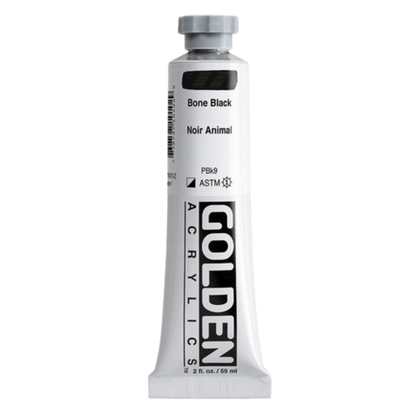 Heavy Body Acrylic 2oz Bone Black