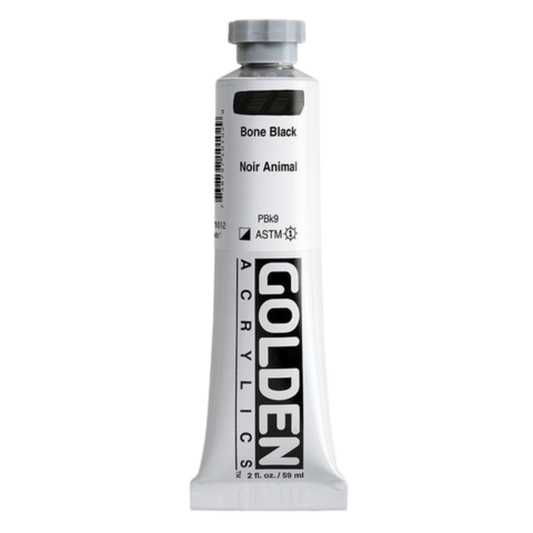 Heavy Body Acrylic 2oz Bone Black