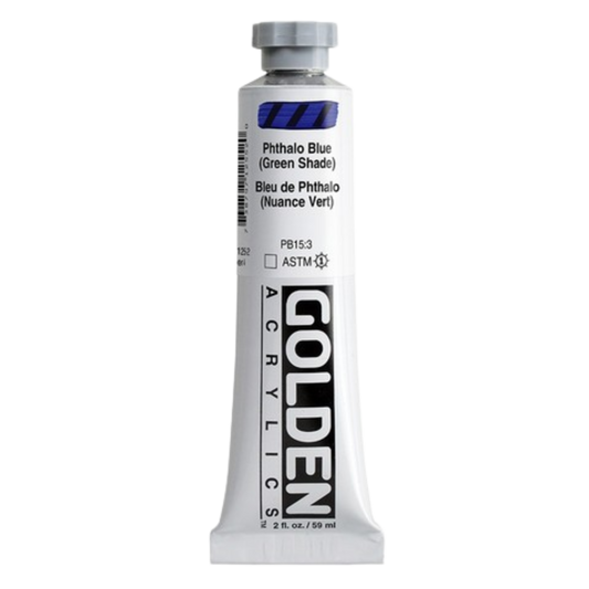 Heavy Body Acrylic 2oz Phthalo Blue Green Shade