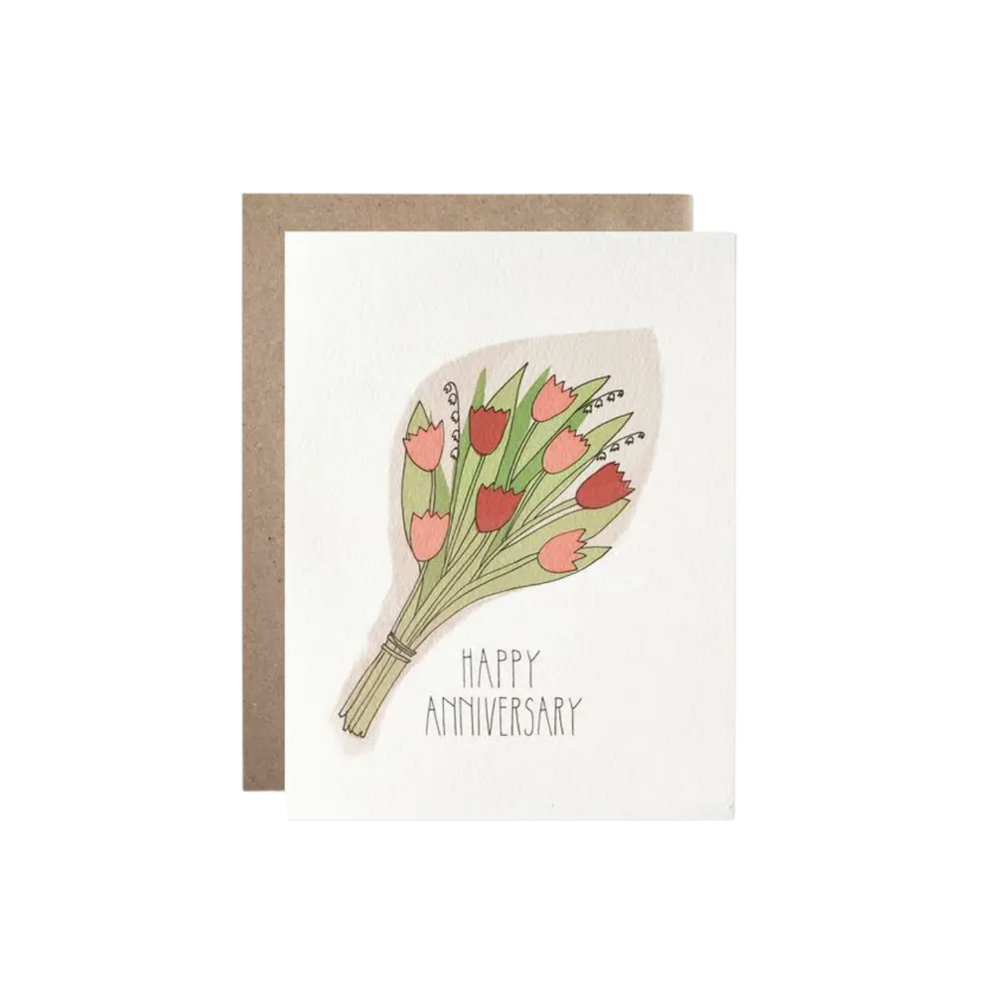 Happy Anniversary Bouquet Greeting Card