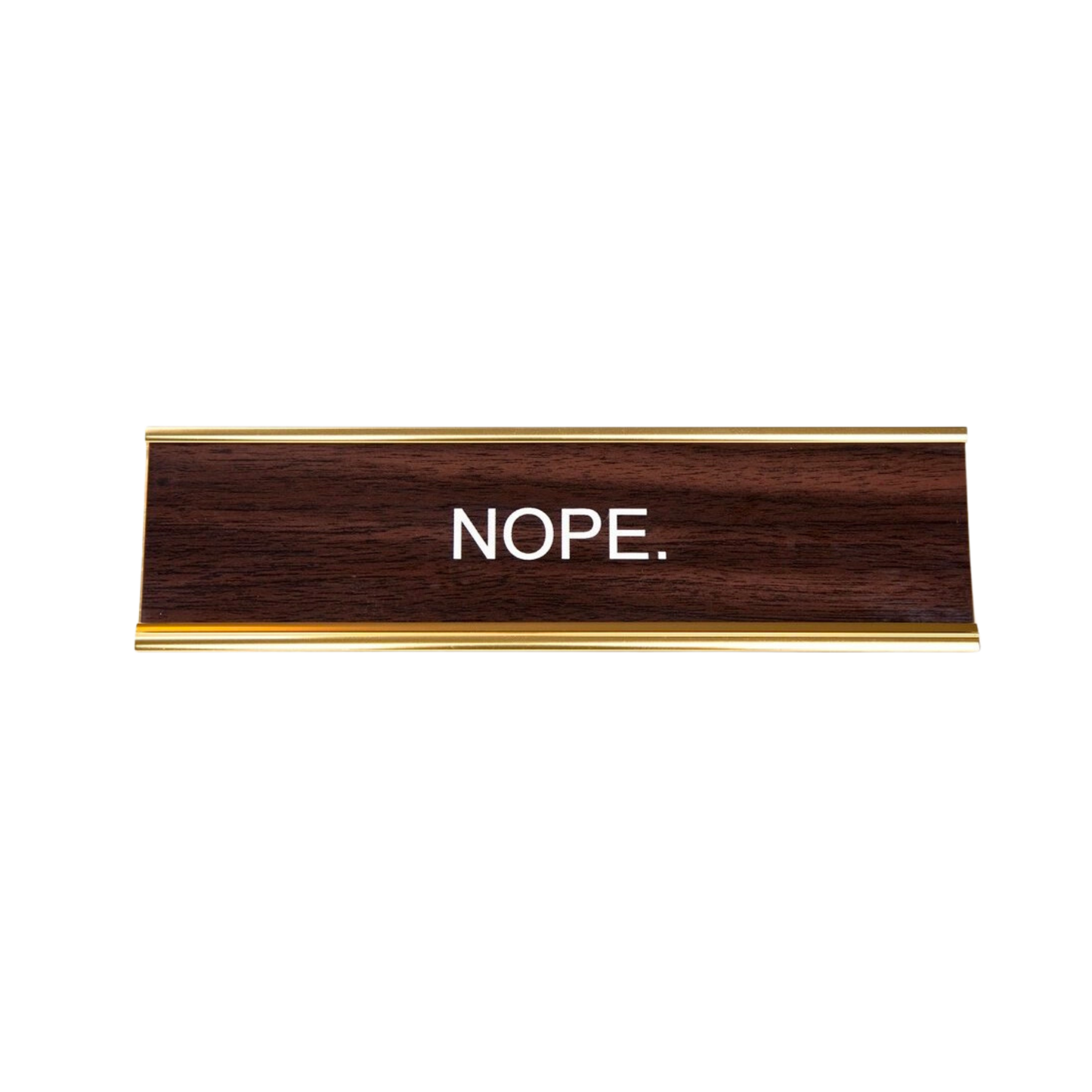 Nope Nameplate