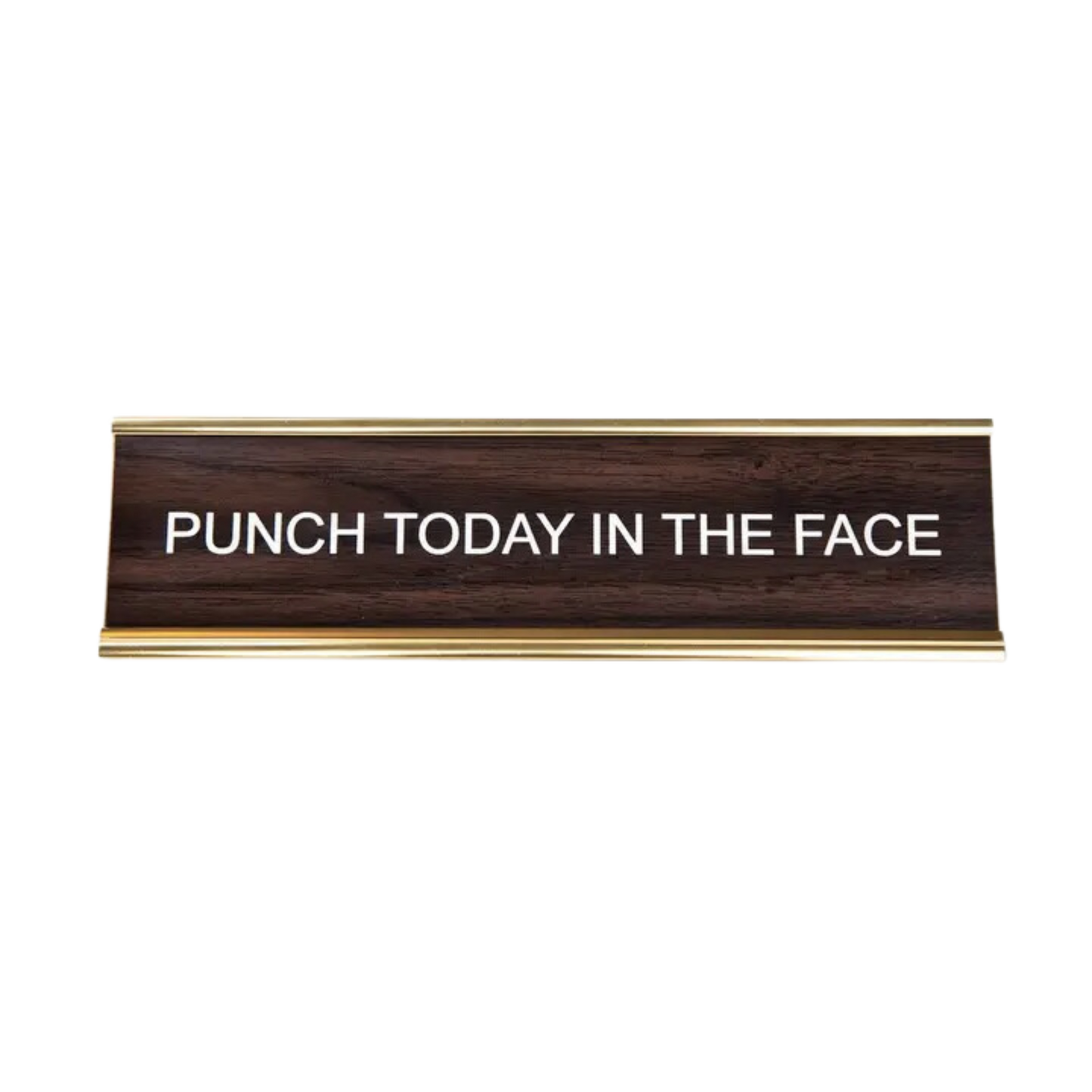 Punch Today in the Face Nameplate