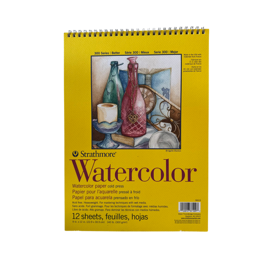 Watercolor Cold Pressed 9"x12" Strathmore Painting Pad