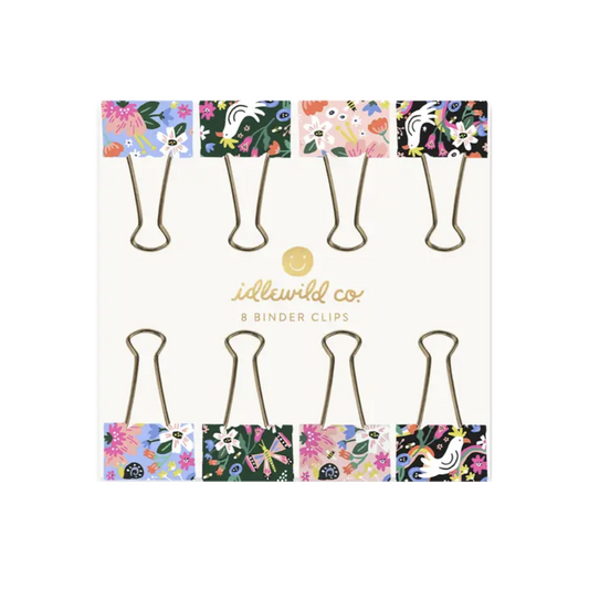 Floral Binder Clips