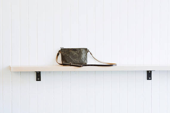 Waxed Canvas Mini Crossbody Bag