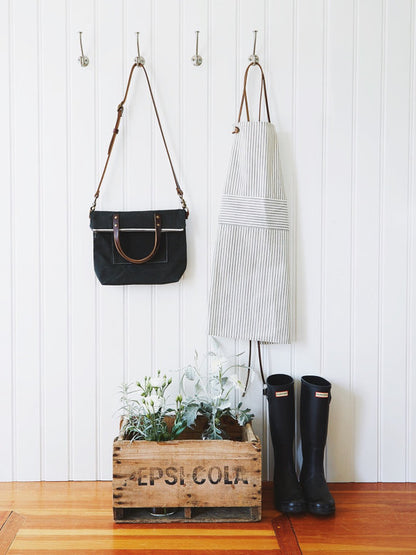 Waxed Canvas Book Bag