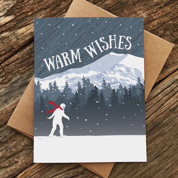 Warm Wishes Yeti Card (Box of 8)