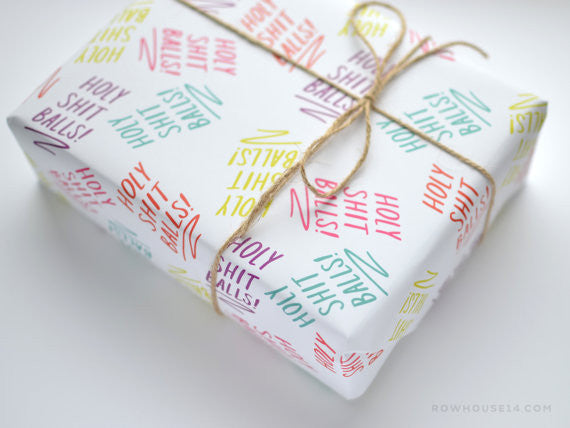 Holy Shit Balls Gift Wrap