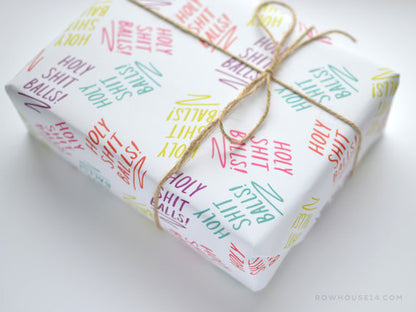 Holy Shit Balls Gift Wrap