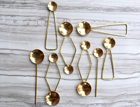 Deluxe Brass Mini Salt Spoon