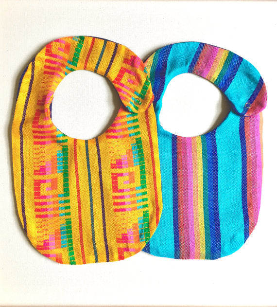 Baby Bib Mexican Cambaya Serape Assorted Colors