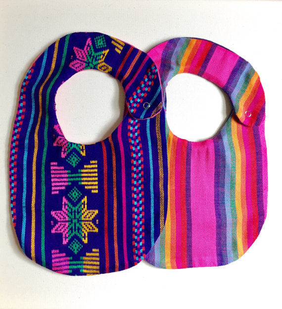 Baby Bib Mexican Cambaya Serape Assorted Colors