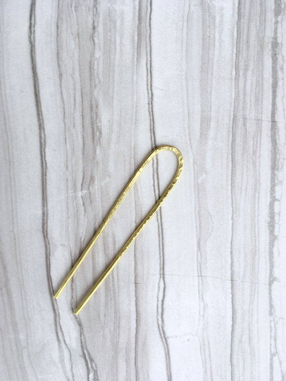 Hali  Brass Bun Pin