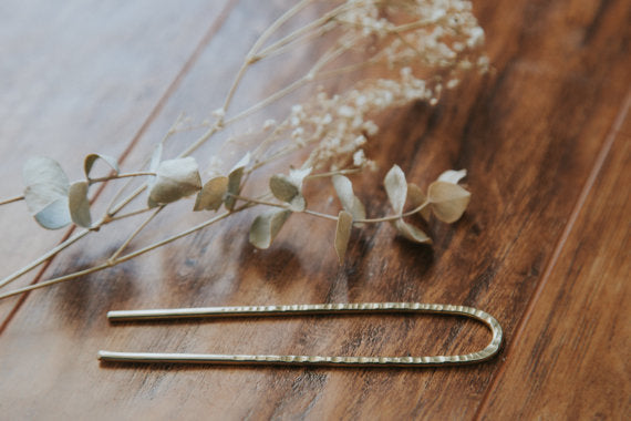 Hali  Brass Bun Pin