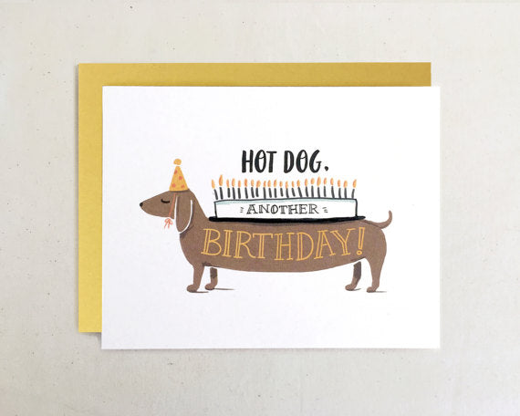 Hot Dog Happy Birthday - Card