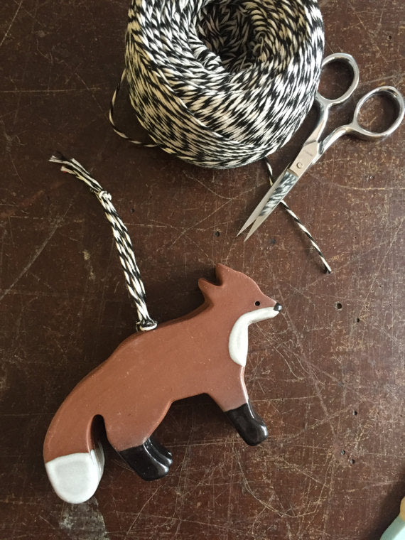 Fox Pottery Ornament