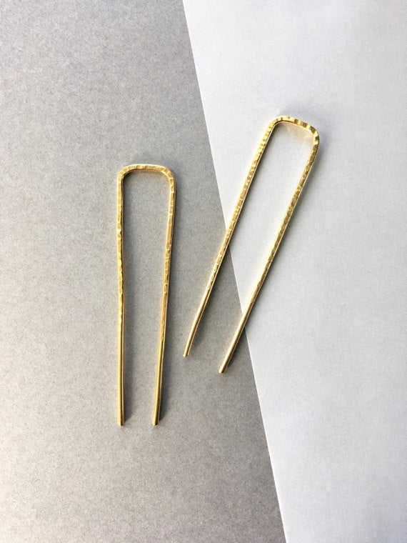 Hali  Brass Bun Pin
