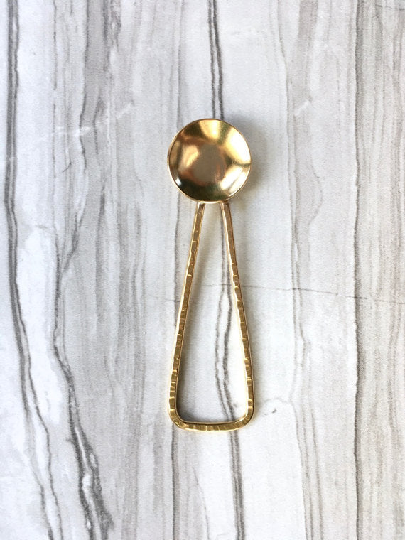 Deluxe Brass Mini Salt Spoon