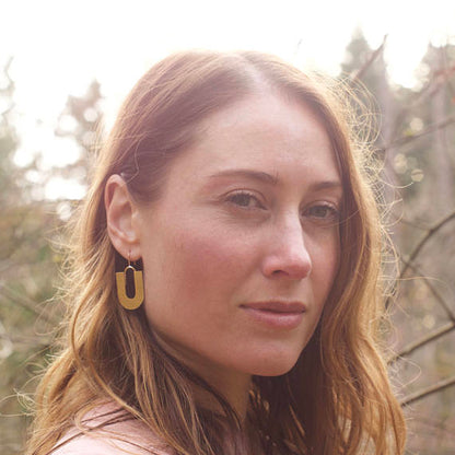 Leola Brass Earrings
