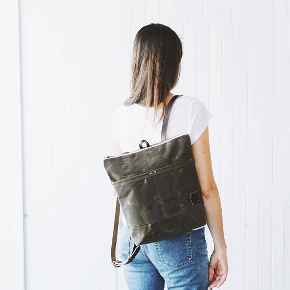 Waxed Canvas Backpack