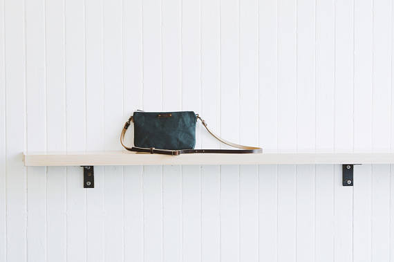 Waxed Canvas Mini Crossbody Bag