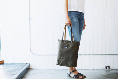 Waxed Canvas Tote Bag