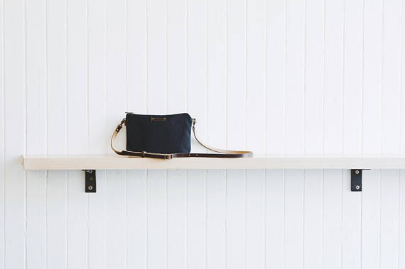 Waxed Canvas Mini Crossbody Bag