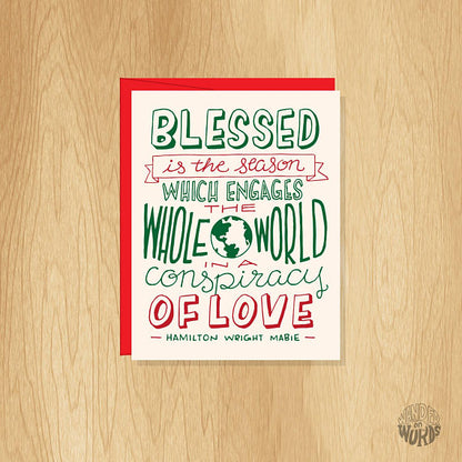 Blessed is the Season Card  8-pack