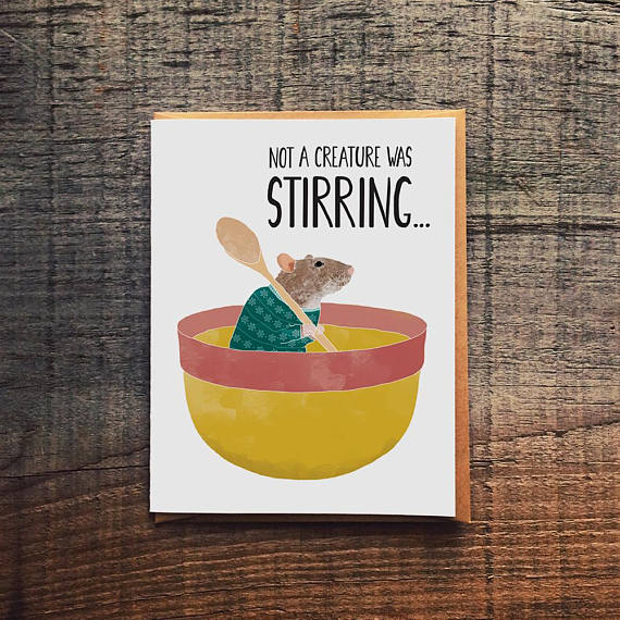 Not a Creature Was Stirring Greeting Card