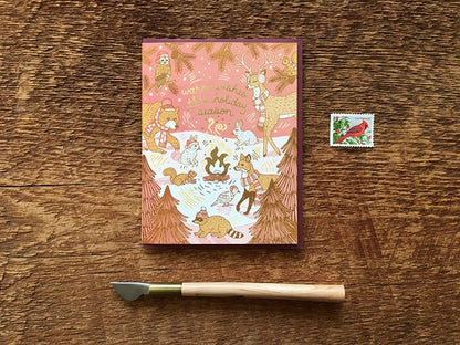 Woodland Holiday Card