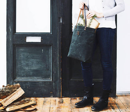 Waxed Canvas Tote Bag