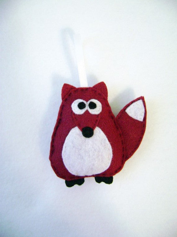 Fox Felt Ornament // By Red Marionette