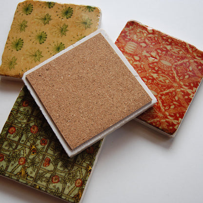 Rich Tapestry Stone Coasters // Set of 4